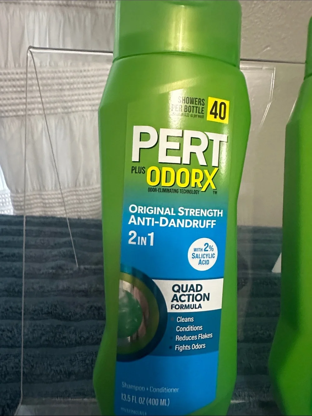 Pert OdorX 2-in-1 Anti-Dandruff & Moisturizing Shampoo set of 2 NWT